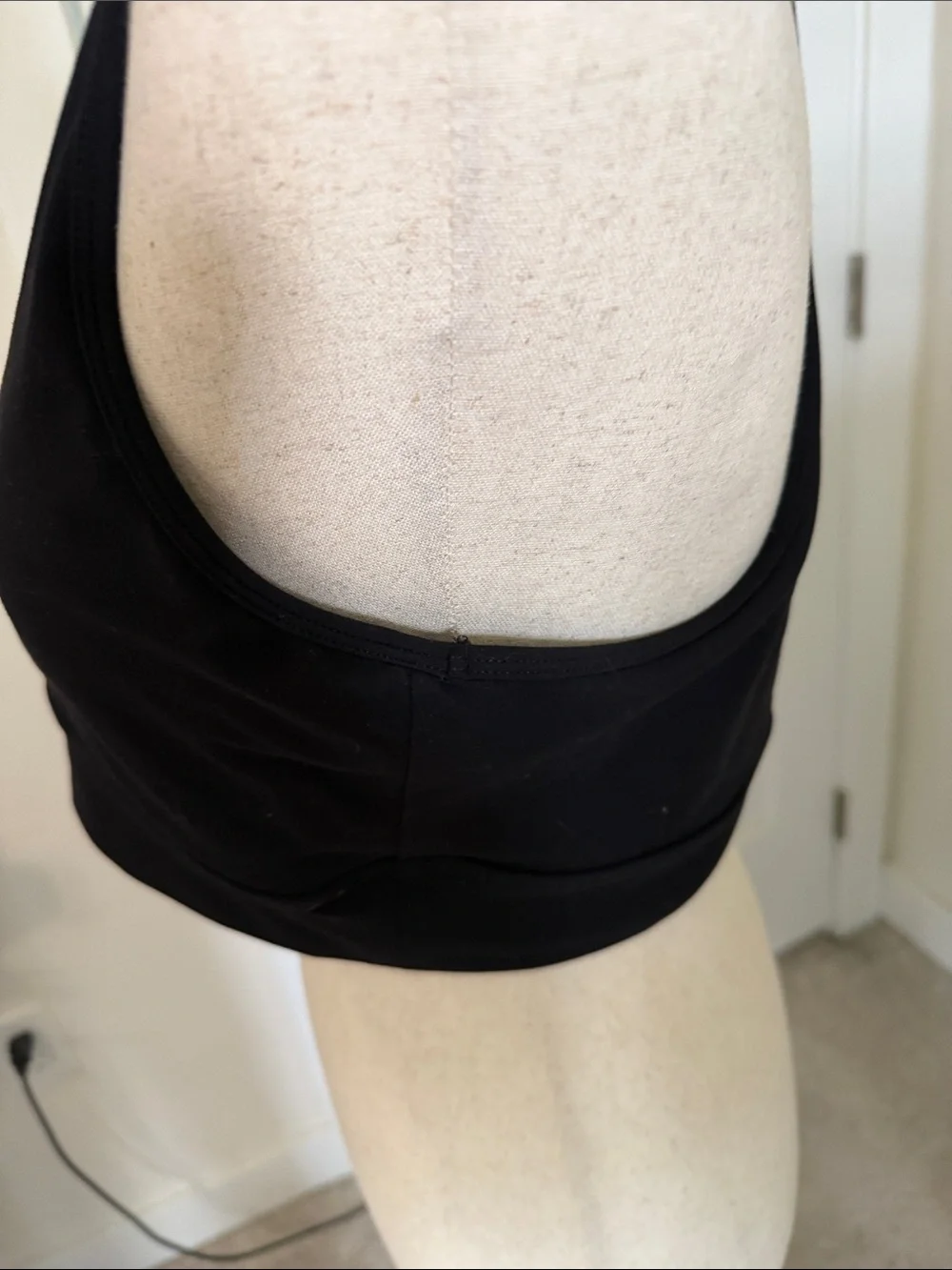 Mono B Black V-Neck Wireless Sports Bra